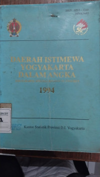 Daerah Istimewa Yogyakarta Dalam Angka (In Figures) 1994