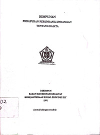 Image of himpunan peraturan perundang-undangan tentang balita