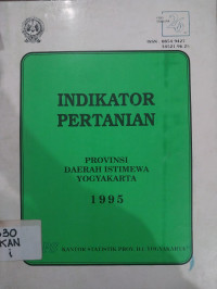 Indikator Pertanian Provinsi DIY 1995