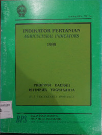 Indikator Pertanian Provinsi DIY 1999