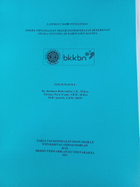 Laporan akhir penelitian: model penanganan program percepatan penurunan angka stunting di kabupaten bantul