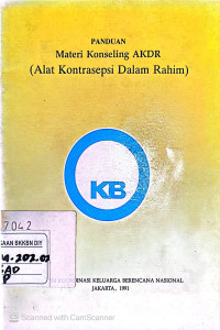 Image of Panduan Materi Konseling AKDR (Alat Kontrasepsi Dalam Rahim)