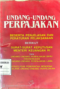 Image of Undang-Undang Perpajakan